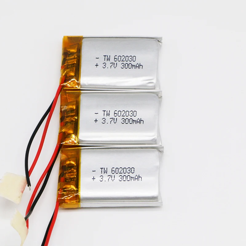 3 шт./лот литий полимерная аккумуляторная батарея 7 V 602030 300mah lipo батареи bluetooth