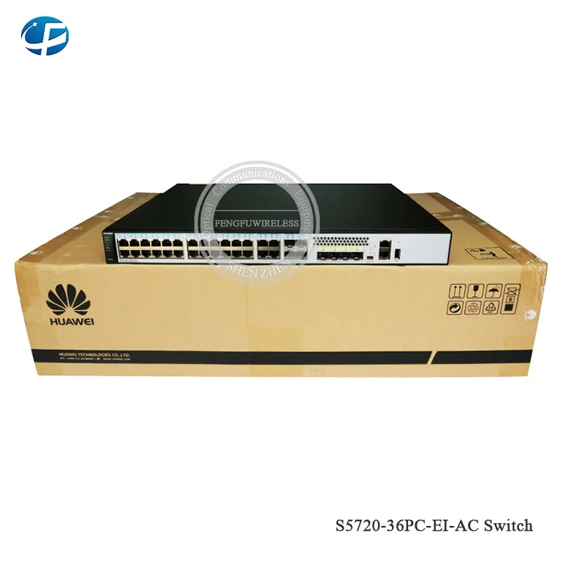 Hua Wei S5720-32P-EI-DC 8x10 0/1000 Base-X SFP переключатель питания постоянного тока с 24x10/100/1000