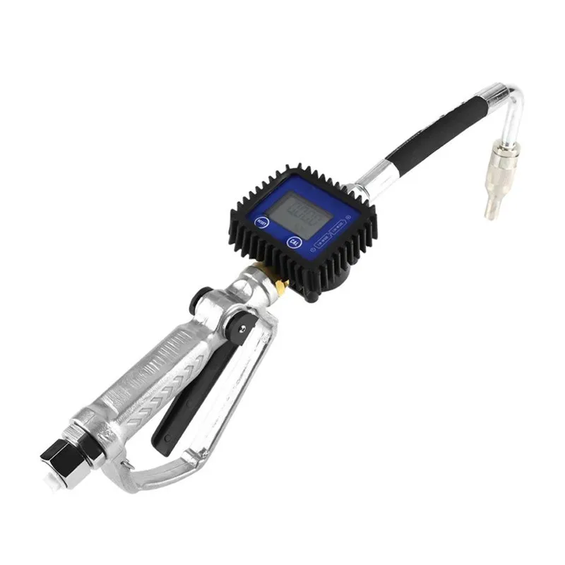 Digital Flow Meter Sensor Indicator Counter Fuel Gasoline Petrol Oil Refueling Gun Flowmeter Nozzle Aluminum Gas Station Inject (6)