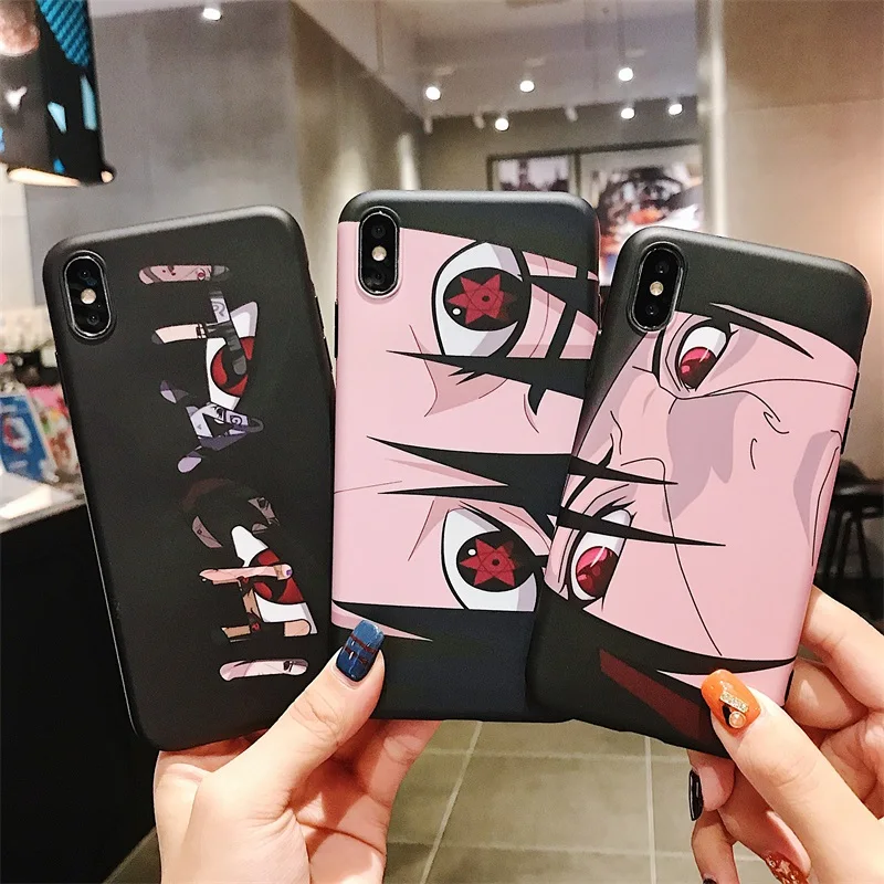 

Funny Cartoon Naruto Sasuke Kakashi For iPhone XS Max Itachi Minato Soft Silicon Cover For iPhone X XS XR 6 6S 7 8 Plus Coque