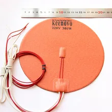 Диаметр 200 мм, 300 Вт, Вт/3 м PSA& NTC 100K Термистор, Keenovo Круглый Силиконовый нагреватель, Delta 3d принтер нагреватель, heatкровать