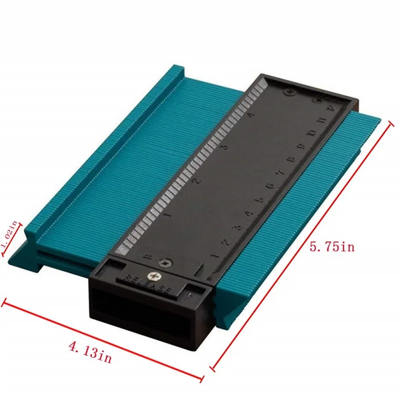 HS Инструменты Деревообрабатывающий контурный Калибр Дубликатор с линейным контурным дублированием профиль Калибр измерения 4 дюймов неправильные формы копия