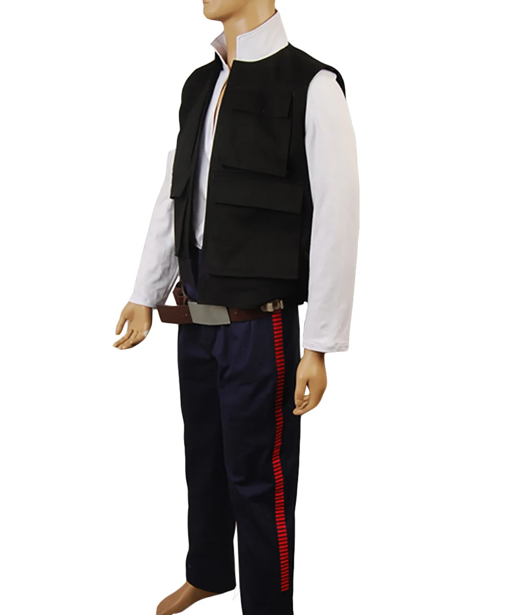 Фильм Звездные войны косплей костюм хан Solo Косплей Костюм для взрослых на Хеллоуин костюмы для мужчин Косплей Хан Solo костюм для мужчин