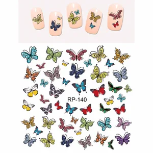 Image 5 - UPRETTEGO NAIL ART BEAUTY NAIL STICKER WATER DECAL SLIDER CARTOON CUTE BUTTERFLY INSECT RP139 144