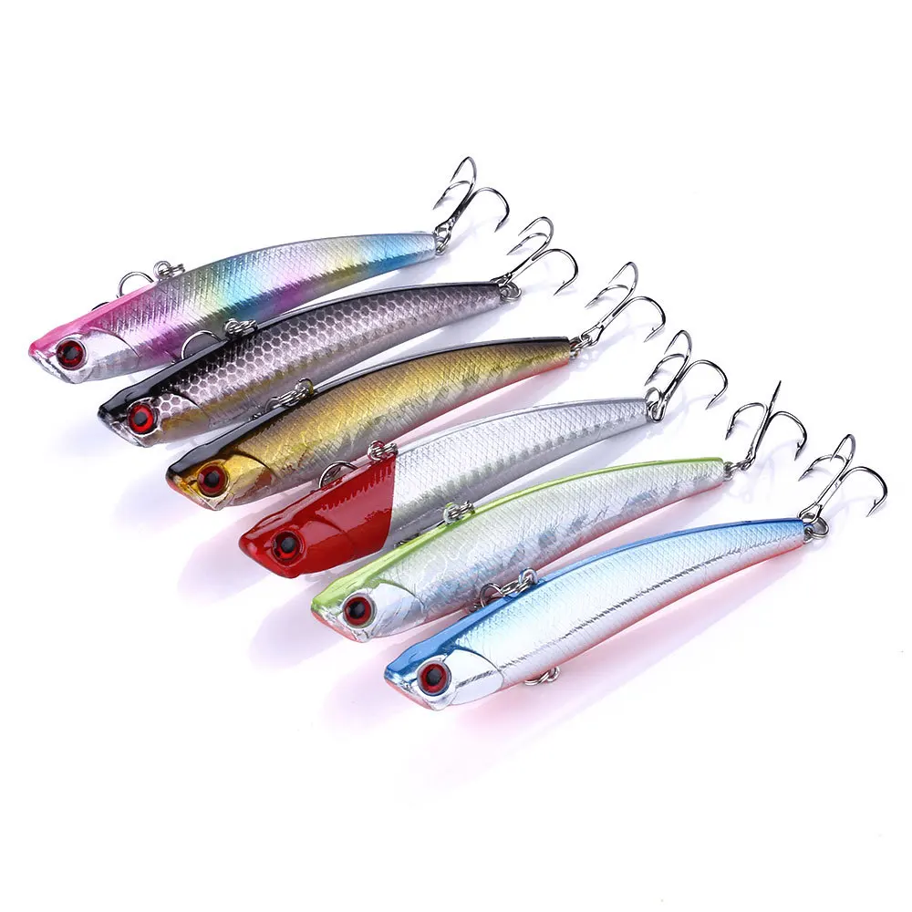  1PCS swimming bait sea bream VIB fishing lure 9.5cm 26g long shot hard crankbait 6# bass hooks arti
