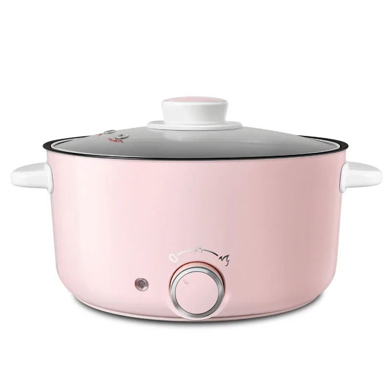 Household Pink Student Multi purpose Electric cooker 3L