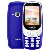 Подарок! Vkworld Z3310 3D Экран 2.4 дюймов мобильный телефон Громкий Динамик fm Радио сильный свет 2MP Камера dual sim карты мобильный телефон