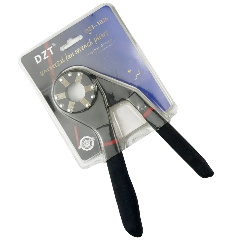

New Hex Wrench Grip Pliers Universal Multi-function Adjustable Six-sided Spanner Repairing Tool WWO66