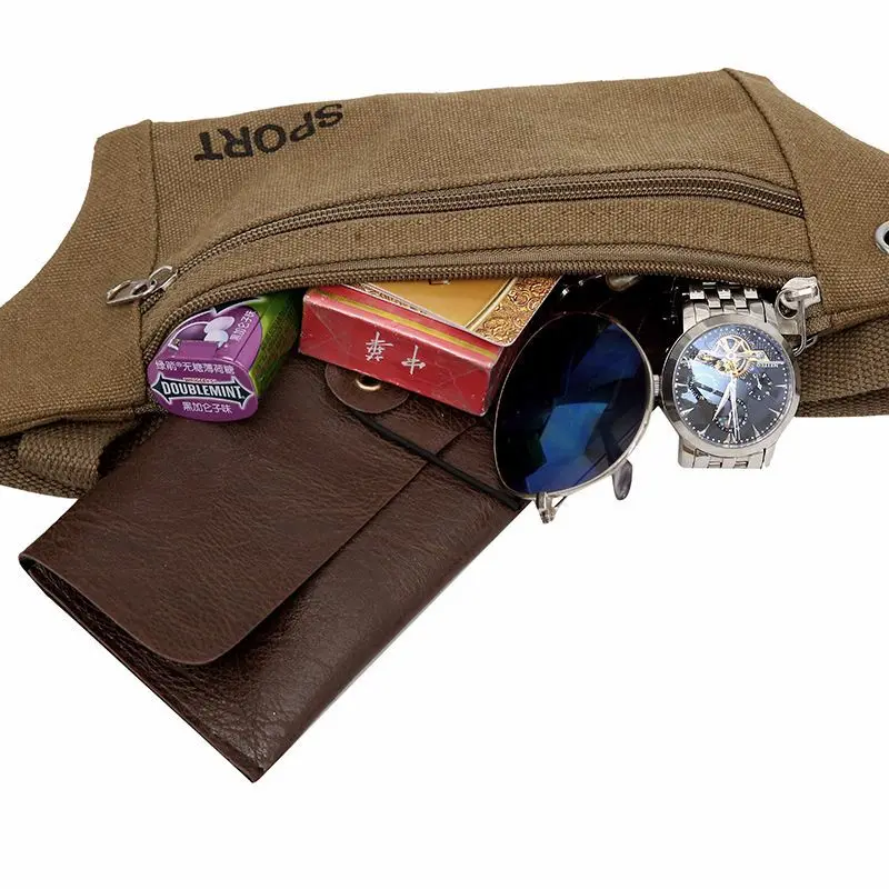 MARKROYAL, унисекс, холст, закрытые карманы, повседневные спортивные, невидимые карманы, ультра-тонкая многофункциональная сумка, Ультра светлый бумажник