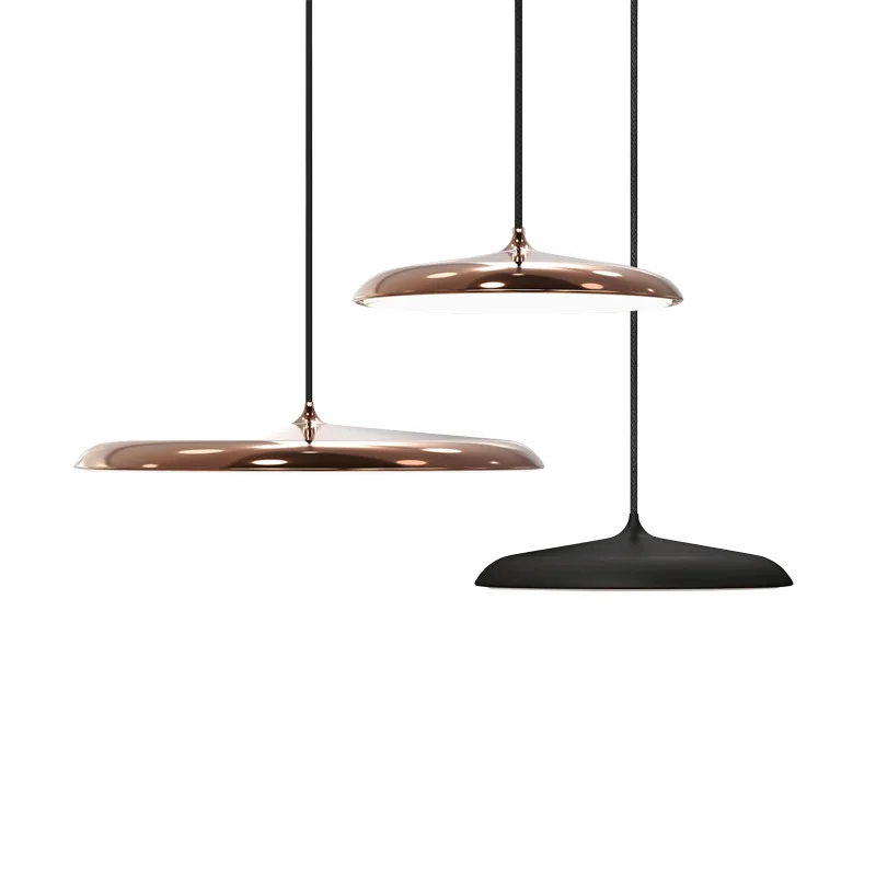 

LED flying saucer pendant light 3 COLOR dimmable single head art restaurant light modern creative bar