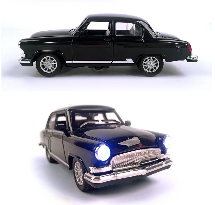 Diecast автомобиль Волга GAZ-21 1:32 Масштаб Винтаж Классика сплав модель автомобиля коллекционная игрушка тянуть назад автомобиль со звуком и