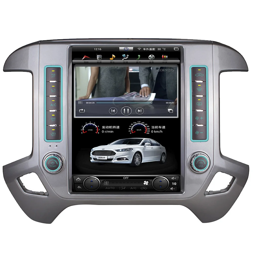 Sale Aotsr 12.1" IPS Android 7.1 Car No DVD Player GPS Navigation For Chevrolet Silverado and GMC Sierra stereo unit multimedia WiFi 4