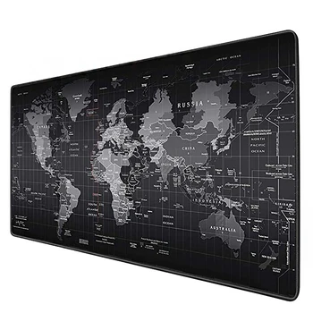 Gaming Mouse Large World Map rubber mouse pad computer game tablet mouse pad with edge locking Computer Mouse Mat