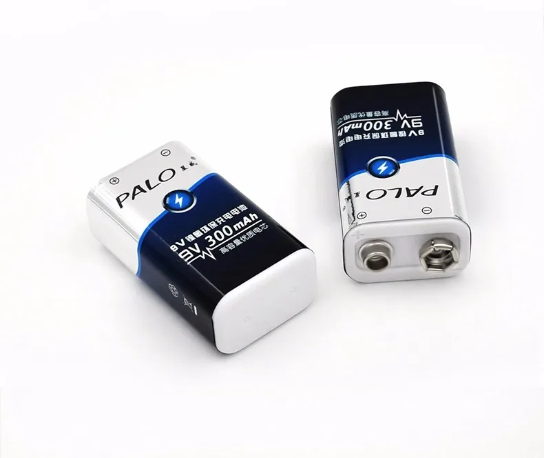 PALO зарядное устройство для 6F22 9V NiCd NiMh аккумуляторы+ 4 шт 9V 300mAh Ni-MH аккумуляторы