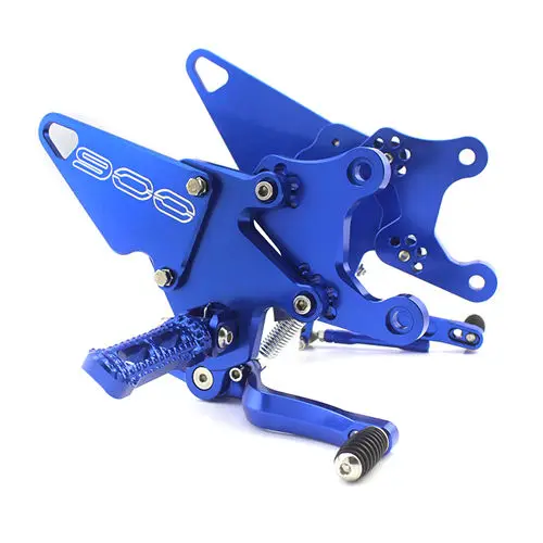 Серые мотоциклетные Регулируемые подножки для педалей для KAWASAKI Z900 аксессуары для модификации мотоцикла - Цвет: blue