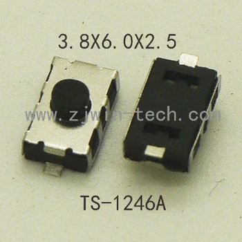 

20PCS 4X6X2.5mm (3x6mm) 2Pin SMD Remote Control Momentary Button Switch Rubber Tactile Switch For Car System Key Power Button