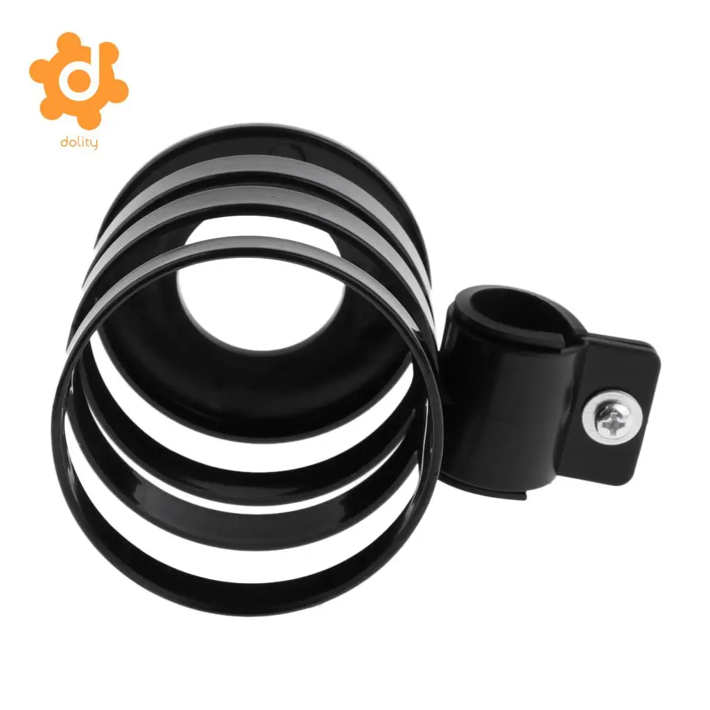 2pcs 360 Degree Rotatable Water Bottle Cage Cup Holder Drink Rack Bracket for Strollers Wheelchair Kids Adult Bikes Black