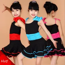 Стандартный конкурс Костюмы для латиноамериканских танцев платье для танцев для Обувь для девочек одежда с длинным рукавом Костюмы для бальных танцев платье Для детей Сальса Румба ча-ча Одежда для танцев