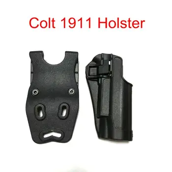 

Tactical Hunting Gear Colt 1911 Gun Holster Concealed Carry Belt Holsters Airsoft Pistol Painball Quick Drop Waist Holster