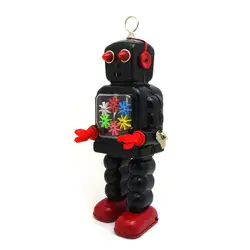 Олова Роботы Античная металл wind up игрушки коллекция игрушки home decor творческий подарок для детей передач робот