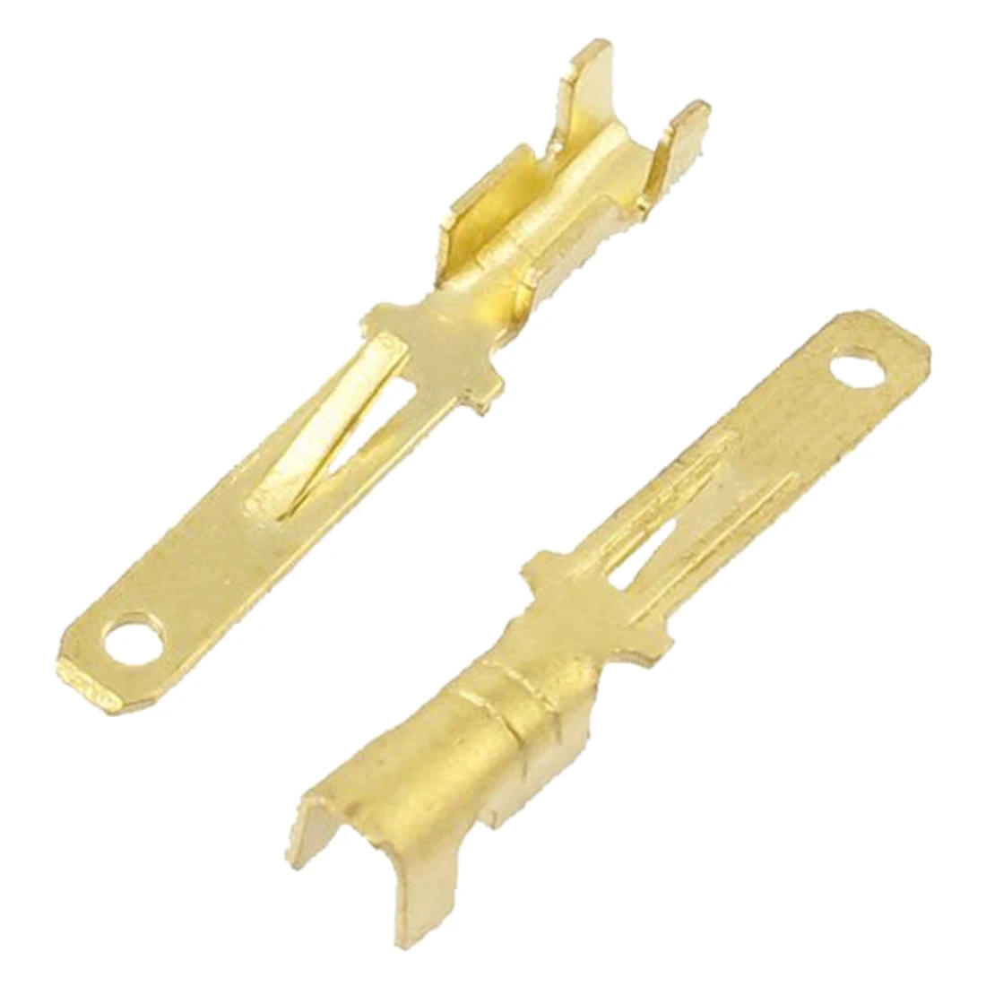 

JFBL Hot Male Spade Crimp Terminals Wiring Connectors, 2.8 mm, Gold Tone, 10 Piece