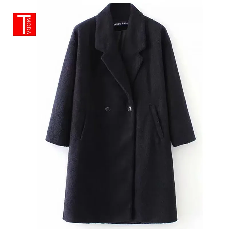 

2018 Winter Euro Style Teddy Furry Overcoat Faux Fur Oversize Long Coat Thick Warm Fashion OL Work Streetwear Elegant Outwear