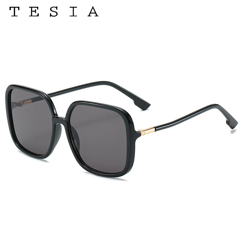 Негабаритные Квадратные Солнцезащитные очки Женские Двухцветные линзы Солнцезащитные очки женские черные розовые белые очки винтажные градиентные очки Gafas