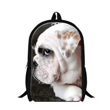 Dog School Book Bags 3D Animal Back Pack Bagpack for Boys Students Outdoor Bookbags 