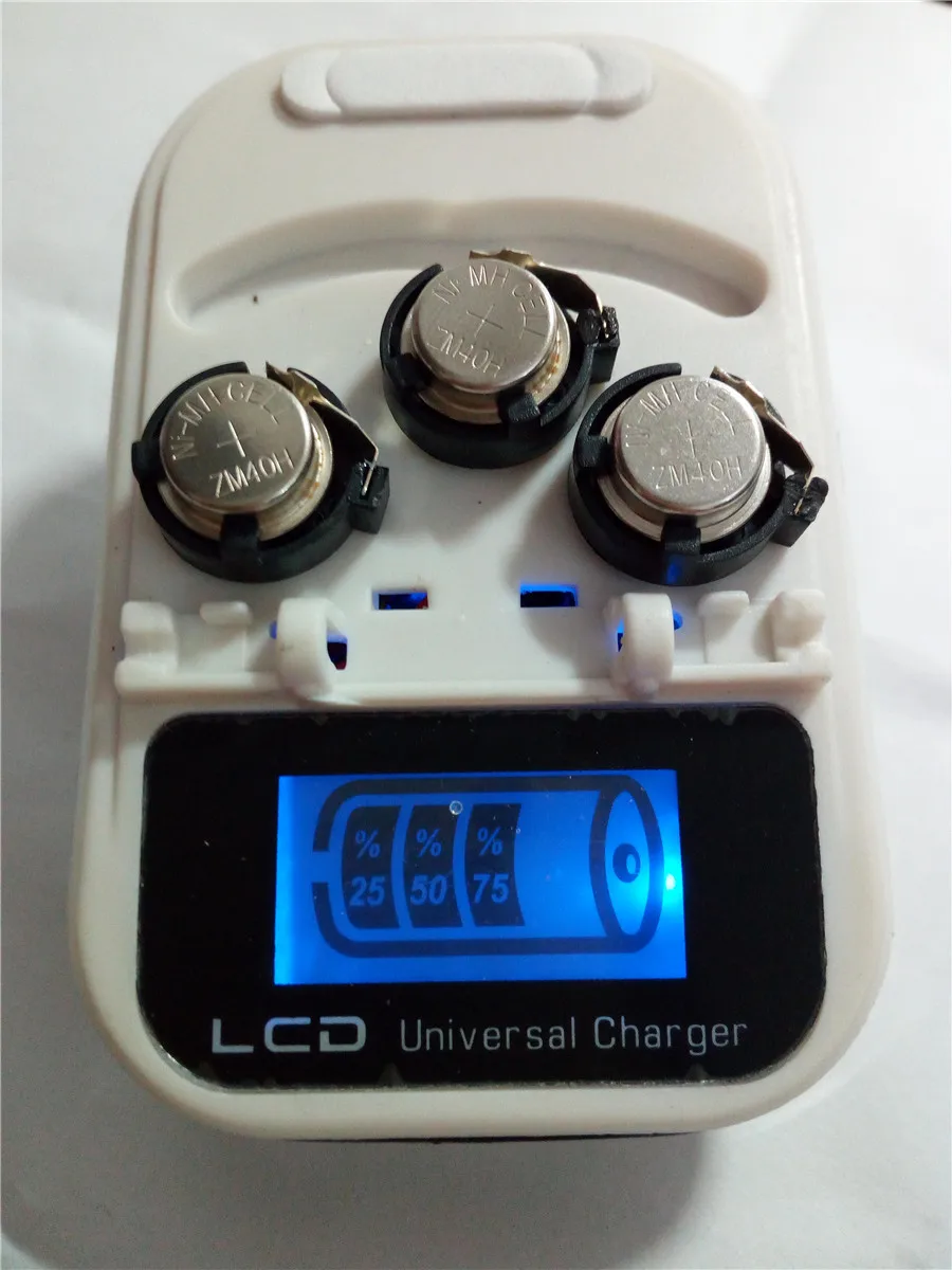 battery charger lr44 rechargeable cell coin 3pcs led chargers