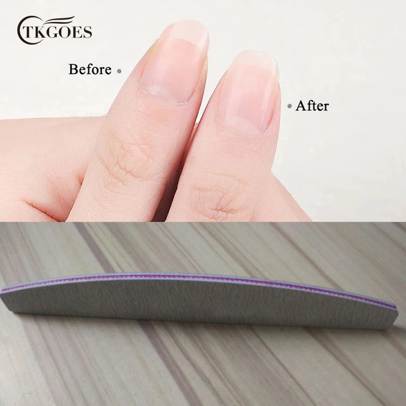 TKGOES 5 шт. профессиональная густая наждачная бумага пилки для ногтей шлифовальный буфер для ногтей салонный блеск маникюрные процедуры инструменты для ногтей