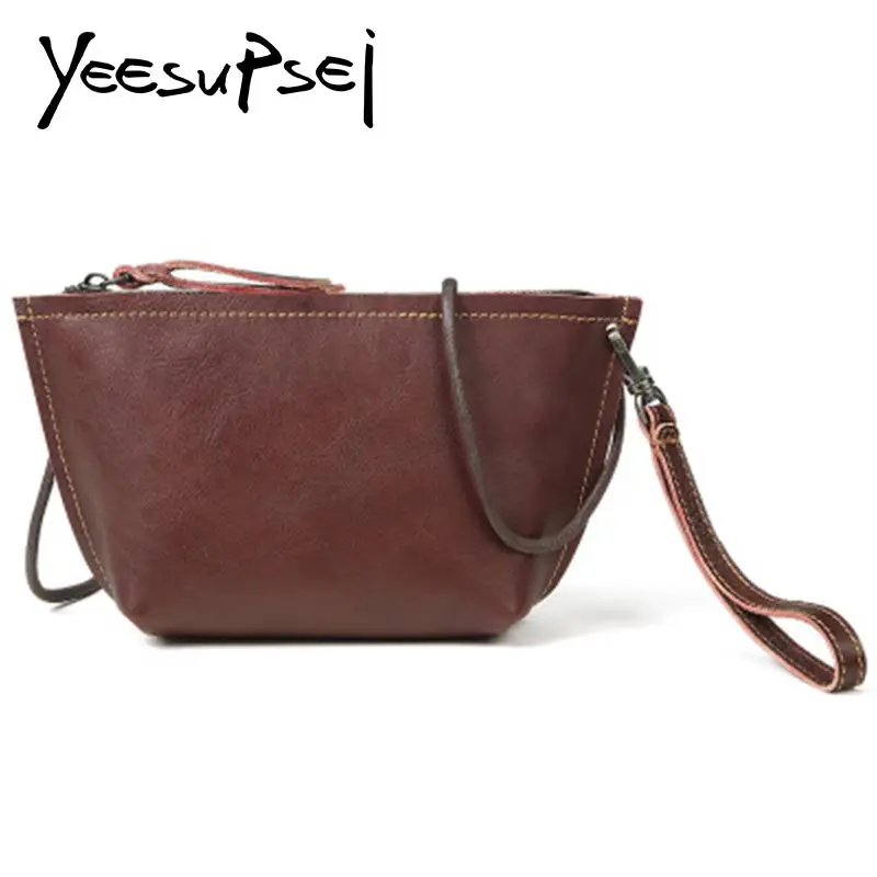 

YeeSupei Women Shopping Handbag Zipper Shell Totes Female Genuine Leather Shoulder Bags Ladies Fashion Elegance Single Handbags