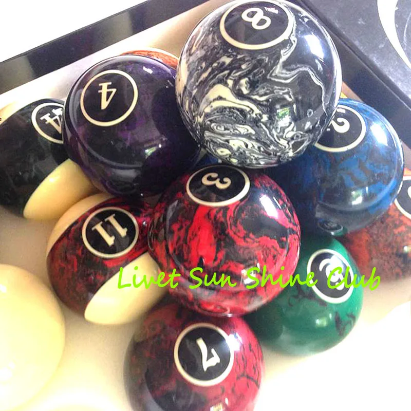 xmlivet Original Taiwan 57.2mm Billiards Pool Balls High quality Phenolic Resin Elephant balls Complete Set of Balls 2 1/4 inch