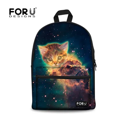 Galaxy Space Cat Рюкзак, модные школьные рюкзаки, сумки для девочек-подростков, женский рюкзак, брендовая сумка через плечо Mochila - Цвет: T0047J