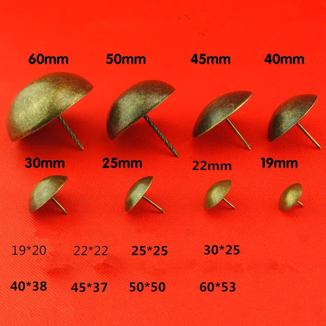 furniture decorative bronze nails wooden wine gift box antique