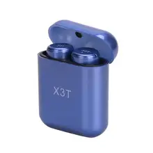 X3T бинауральные мини наушники Спортивная гарнитура Bluetooth наушники-вкладыши TWS Беспроводная стереогарнитура с зарядным устройством для смартфонов