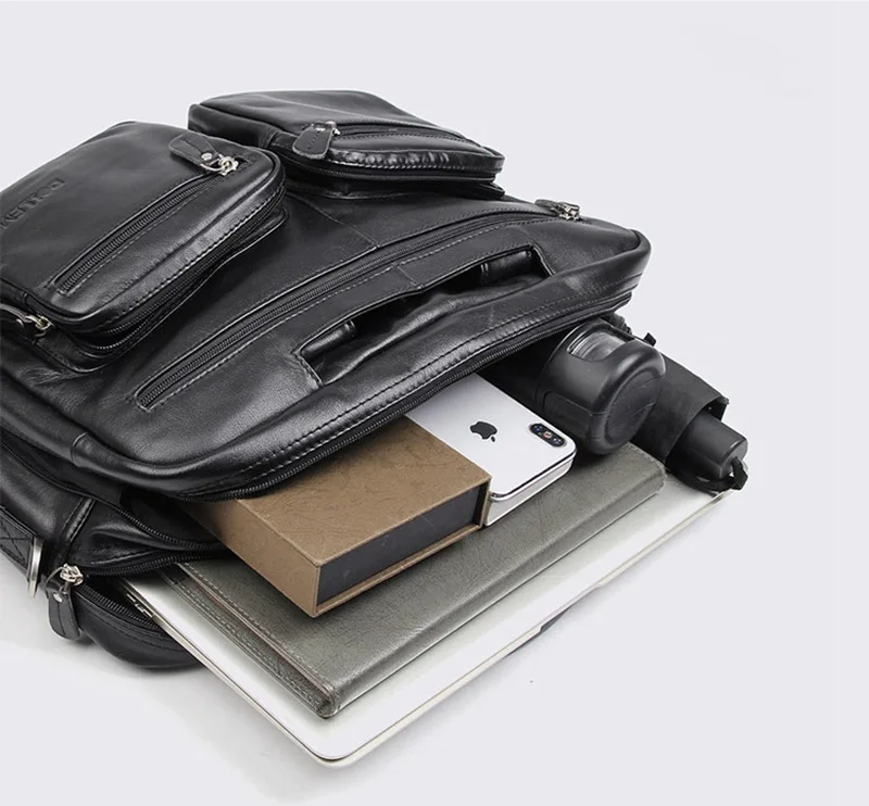 J.M.D модная кожаная сумка для ноутбука, сумка для офиса, мужской портфель 7231A