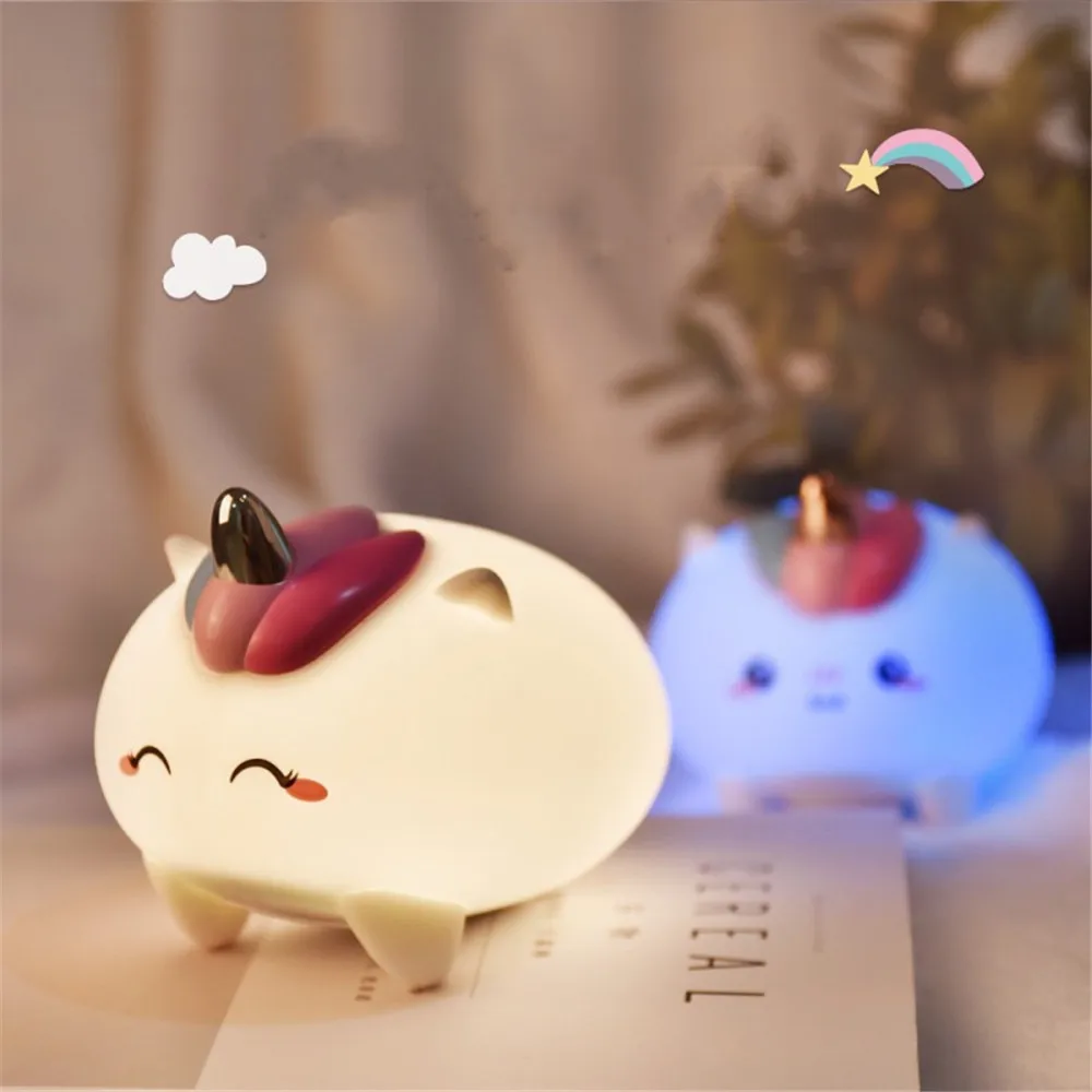 

Sleeping Small Monster Touch Sensor LED Night Light Table Lamp Baby Kids Room Decor Birthday Gift