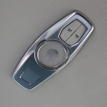 

WELKINRY car auto cover styling For Ford Everest 2016 2017 Endeavour ABS chrome rear tail roof top reading lamp light trim