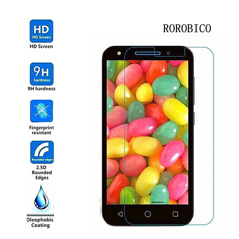 ROROBICO Tempered Glass For Alcatel Idol 3 5.5 inch 6045 6045Y 4.7inch 6039 6039A A30 Pop 4S U5 Star 5022D Screen Protector CASE |