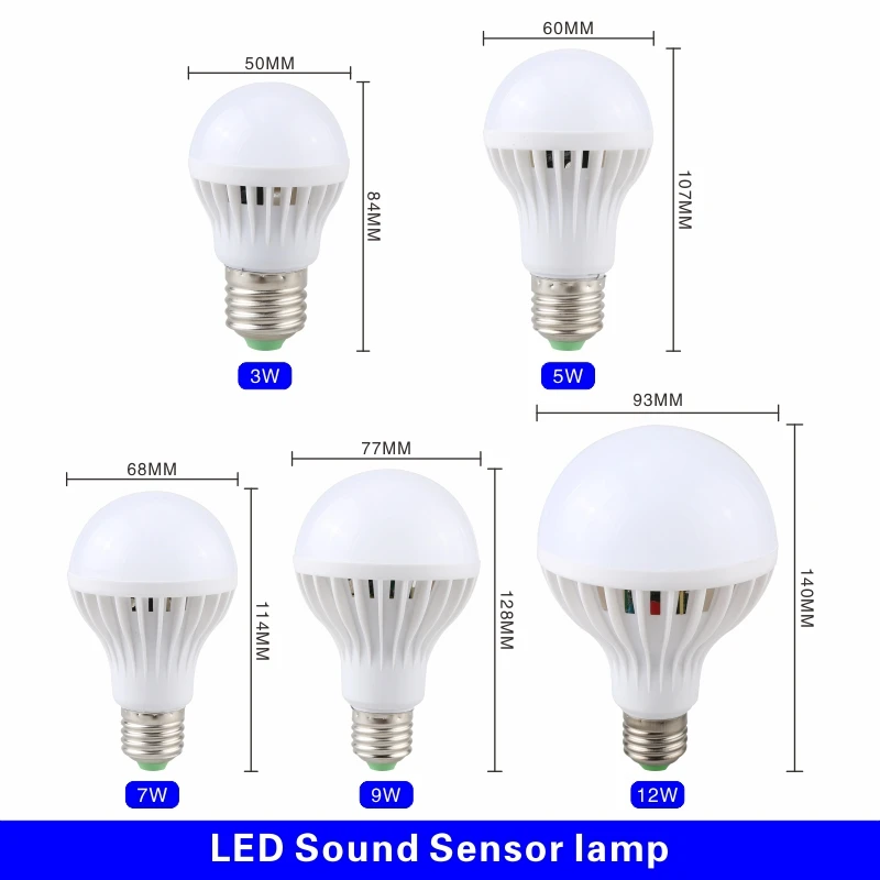 Светодиодная лампа 3W 5W 7W 9W PIR датчик движения Сенсор Лампа AC 220V 230V Авто Smart Led