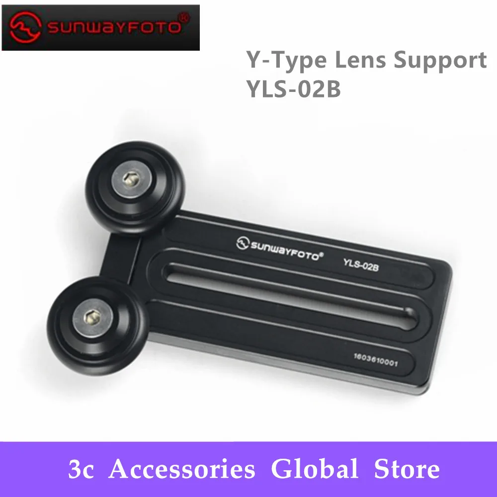 

SUNWAYFOTO Y-Type Lens Support YLS-02B Tripod Lens Plate Telephoto Lens Support Lens bracket Fro Canon Nikon Sigma Tamron