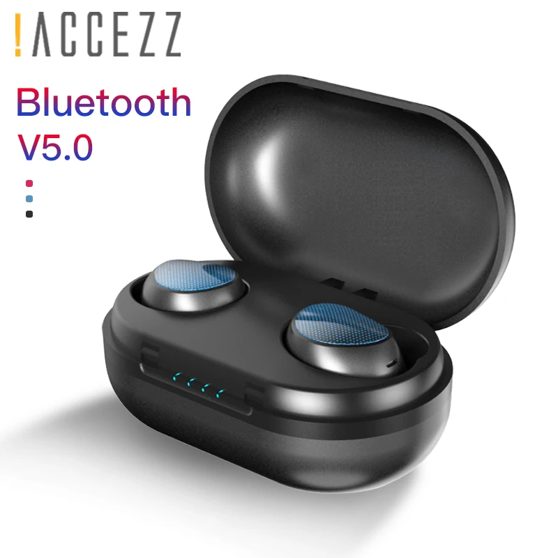 

!ACCEZZ Bluetooth Earphone TWS HiFi Sports Earbud Wireless Headset Noise Cancelling in-ear phones For Smart phone Bluetooth5.0