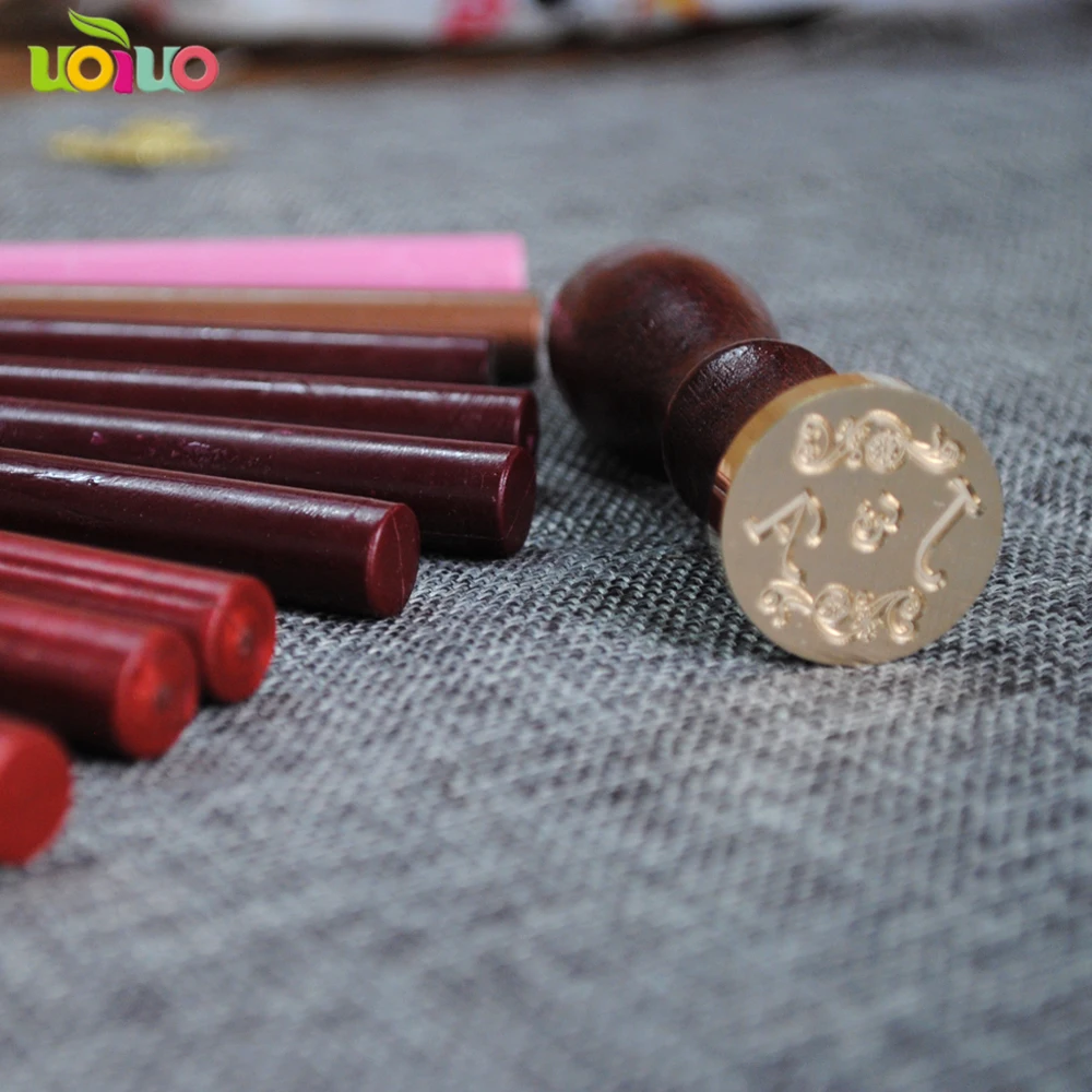  Popular customize name logo wedding invitation card envelop wax and seal price - 32917152449