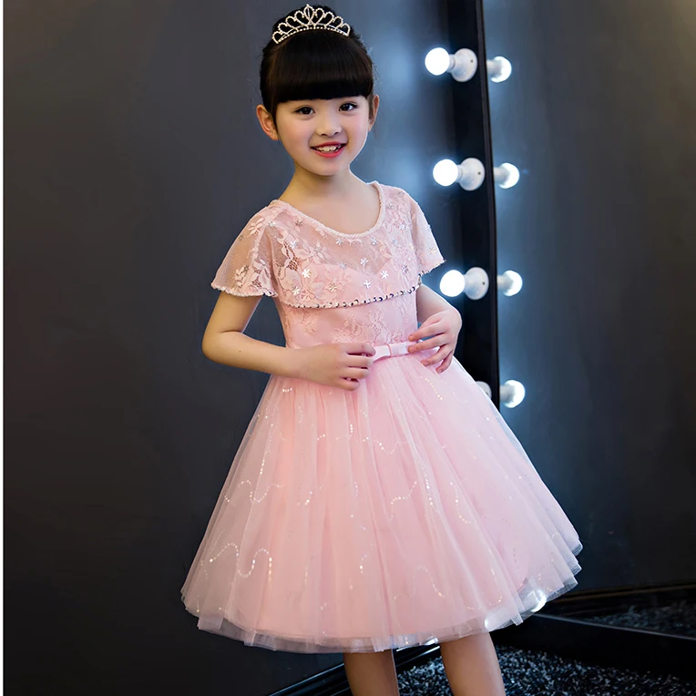 Новинка года; роскошное корейское милое детское платье принцессы для девочек; вечерние платья для девочек с украшением в виде фонаря; детское платье для свадьбы, дня рождения