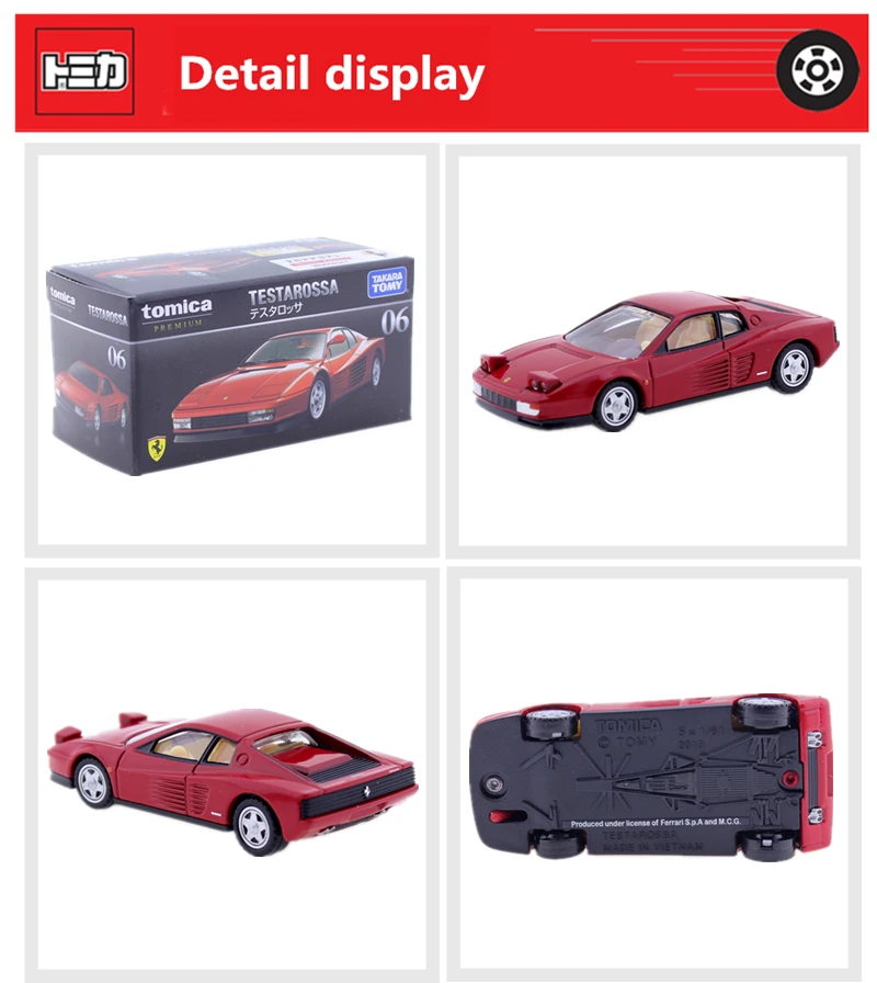 Takara Tomy Tomica Premium 06 Testarossa модель комплект 1: 61 литой миниатюрный автомобиль игрушка коллекционные игрушки Горячая Поп Детские игрушки забавная Волшебная кукла