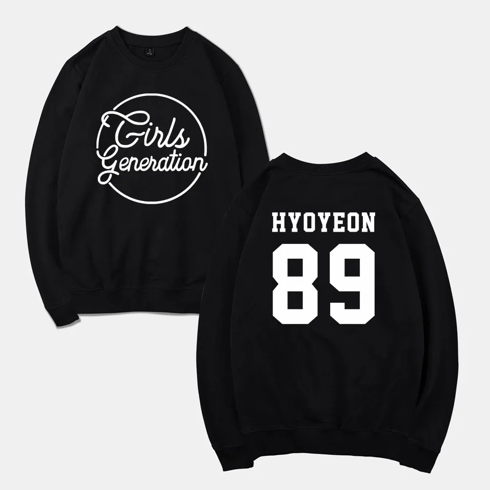 Толстовки с капюшоном Kpop SNSD для девочек поколения 6 альбомов свитшоты женская