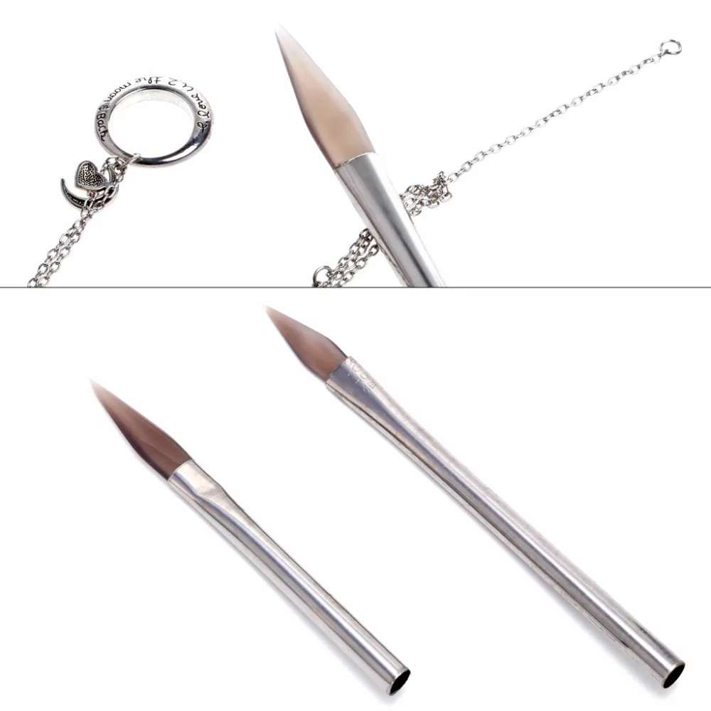 JAVRICK 19CM Knife Tipped Agate Stone Stainless Steel Burnisher