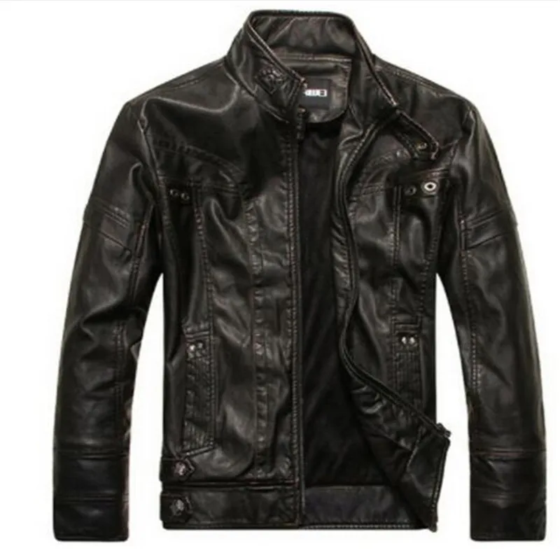 

New Brand motorcycle leather jackets men ,men's leather jacket, jaqueta de couro masculina,mens leather jackets Parka XXXL