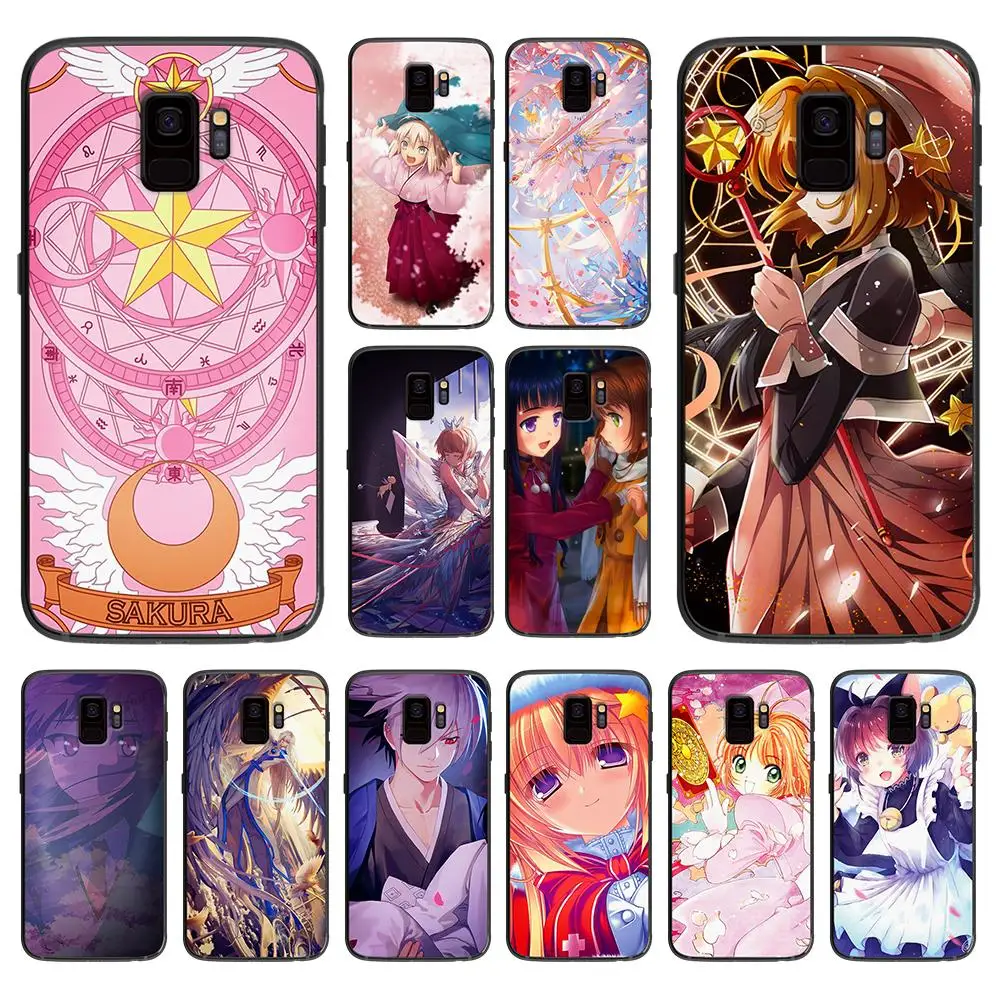 Japanese animation gorgeous changes sakura soft phone cover case for Samsung Galaxy S6 S7 S8 S9 S10e Plus Note 8 9 CASES | Мобильные