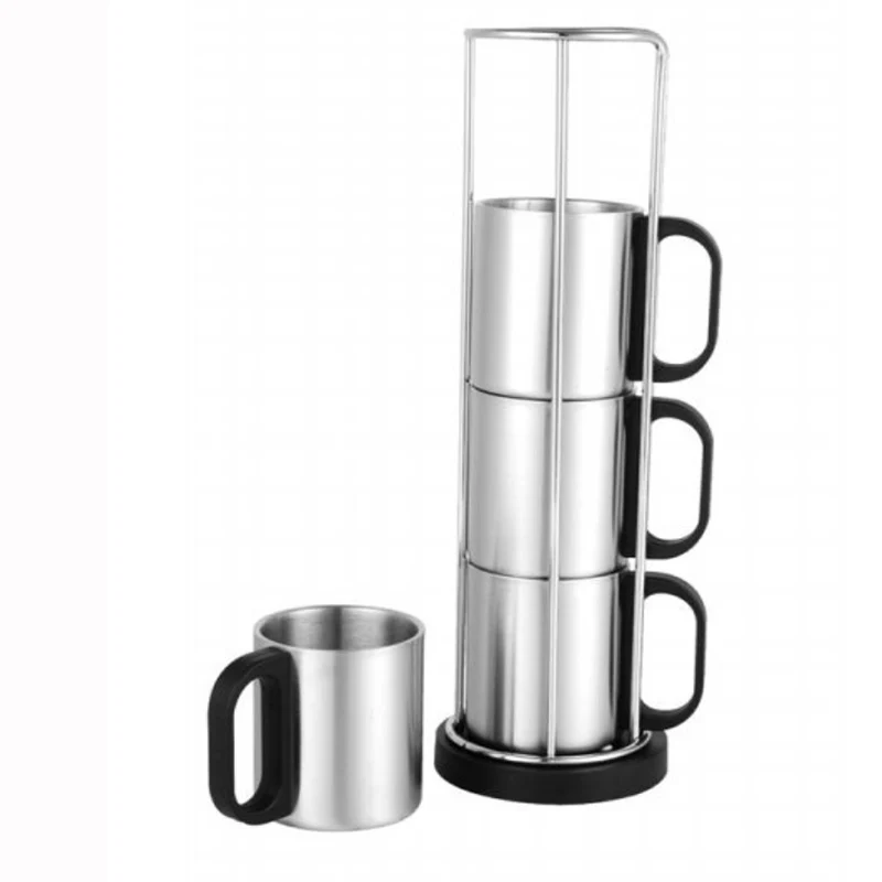 BAISPO кружка из нержавеющей стали медвежьи портативная анти осенняя для чая и кофе